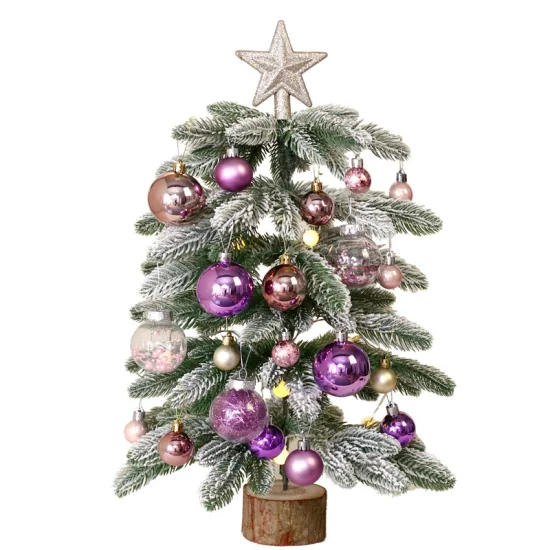 Pequeños adornos navideños, miniárbol de Navidad, decoración de escritorio, cono de pino, árbol de Navidad para suministros para fiestas